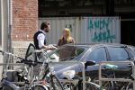 Amsterdam 11 mei 2018 
Fabienne de Vries en haar vriend hebben ruzie op straat