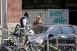 Amsterdam 11 mei 2018 
Fabienne de Vries en haar vriend hebben ruzie op straat