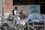 Amsterdam 11 mei 2018 
Fabienne de Vries en haar vriend hebben ruzie op straat