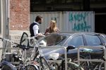Amsterdam 11 mei 2018 
Fabienne de Vries en haar vriend hebben ruzie op straat