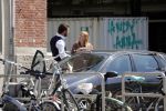 Amsterdam 11 mei 2018 
Fabienne de Vries en haar vriend hebben ruzie op straat