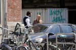 Amsterdam 11 mei 2018 
Fabienne de Vries en haar vriend hebben ruzie op straat