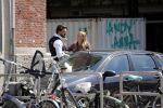 Amsterdam 11 mei 2018 
Fabienne de Vries en haar vriend hebben ruzie op straat