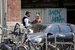 Amsterdam 11 mei 2018 
Fabienne de Vries en haar vriend hebben ruzie op straat