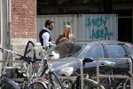 Amsterdam 11 mei 2018 
Fabienne de Vries en haar vriend hebben ruzie op straat