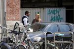Amsterdam 11 mei 2018 
Fabienne de Vries en haar vriend hebben ruzie op straat