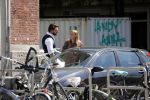 Amsterdam 11 mei 2018 
Fabienne de Vries en haar vriend hebben ruzie op straat
