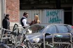 Amsterdam 11 mei 2018 
Fabienne de Vries en haar vriend hebben ruzie op straat