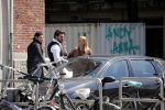 Amsterdam 11 mei 2018 
Fabienne de Vries en haar vriend hebben ruzie op straat