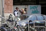 Amsterdam 11 mei 2018 
Fabienne de Vries en haar vriend hebben ruzie op straat