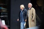Amsterdam 23 april 2018
Frans Weisglas met zijn vrouw op de beethovenstraat.
