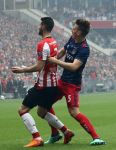 Eindhoven, 15 April 2018
PSV-AJAX, eindstand 3-0 en Landskampioen Seizoen 2017-2018
Gaston Pereiro in duel met Max Wober