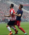 Eindhoven, 15 April 2018
PSV-AJAX, eindstand 3-0 en Landskampioen Seizoen 2017-2018
Gaston Pereiro in duel met Max Wober