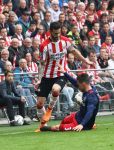 Eindhoven, 15 April 2018
PSV-AJAX, eindstand 3-0 en Landskampioen Seizoen 2017-2018
Gaston Pereiro in duel met Max Wober