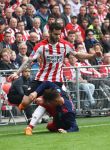 Eindhoven, 15 April 2018
PSV-AJAX, eindstand 3-0 en Landskampioen Seizoen 2017-2018
Gaston Pereiro in duel met Max Wober
