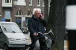 Amsterdam 10 april 2018
Henk Spaan bellend op de fiets in Amsterdam