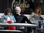 Amsterdam 11 april 2018
Henriette Tol met partner Rob Snoek op terras