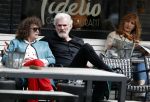 Amsterdam 11 april 2018
Henriette Tol met partner Rob Snoek op terras