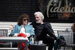 Amsterdam 11 april 2018
Henriette Tol met partner Rob Snoek op terras