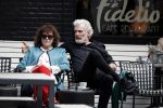 Amsterdam 11 april 2018
Henriette Tol met partner Rob Snoek op terras