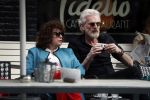 Amsterdam 11 april 2018
Henriette Tol met partner Rob Snoek op terras