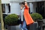 Amsterdam 14 april 2018 
Isa Hoes en haar dochter Vlinder eten ijsje