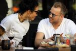 Amsterdam 18 april 2018
Jamai Looman met een vriendin op terras bij v Dam