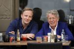 Amsterdam 23 april 2018
Jan des Bouvrie met zijn zoon Jan jr op terras.