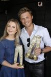 Amsterdam 8 mei 2018
Jeansdrager van het jaar verkeizing in het apollo hotel. Tim Douwsma met Jennifer Ewbank