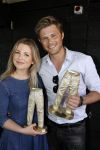 Amsterdam 8 mei 2018
Jeansdrager van het jaar verkeizing in het apollo hotel. Tim Douwsma met Jennifer Ewbank