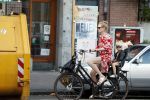 Amsterdam 7 mei 2018
Jolanda v d Berg met dochter op de fiets