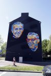 Utrecht 7 mei 2018
Huis met daarop de muurschilderingen van Joop Zoetelmelk en Jan jansen