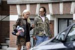 Amsterdam 23 april 2018
Judith Osborn met (een) vriend op straat en op terras bij George in Amsterdam zuid.