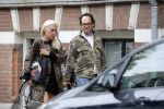 Amsterdam 23 april 2018
Judith Osborn met (een) vriend op straat en op terras bij George in Amsterdam zuid.