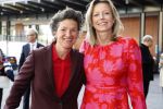 Amsterdam 18 april 2018
 Koning Willem-Alexander en koningin Maxima wonen de premiere bij van Gurre-Lieder in de Nationale Opera & Ballet in de stopera. Kajsa Ollongren met partner Irene v d Brekel