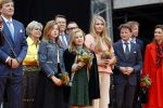 Groningen 27 april 2018
Koningsdag in Groningen met Koning Willem Alexander Koningin Maxima Prinses Amalia Prinses Alexia en Prinses Ariane