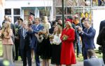 Groningen 27 april 2018
Koningsdag in Groningen met Koning Willem Alexander Koningin Maxima Prinses Amalia Prinses Alexia en Prinses Ariane