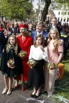 Groningen 27 april 2018
Koningsdag in Groningen met Koning Willem Alexander Koningin Maxima Prinses Amalia Prinses Alexia en Prinses Ariane