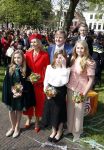 Groningen 27 april 2018
Koningsdag in Groningen met Koning Willem Alexander Koningin Maxima Prinses Amalia Prinses Alexia en Prinses Ariane