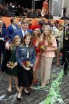 Groningen 27 april 2018
Koningsdag in Groningen met Koning Willem Alexander Koningin Maxima Prinses Amalia Prinses Alexia en Prinses Ariane