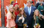 Groningen 27 april 2018
Koningsdag in Groningen met Koning Willem Alexander Koningin Maxima Prinses Amalia Prinses Alexia en Prinses Ariane