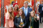 Groningen 27 april 2018
Koningsdag in Groningen met Koning Willem Alexander Koningin Maxima Prinses Amalia Prinses Alexia en Prinses Ariane