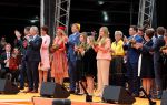 Groningen 27 april 2018
Koningsdag in Groningen met Koning Willem Alexander Koningin Maxima Prinses Amalia Prinses Alexia en Prinses Ariane