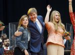 Groningen 27 april 2018
Koningsdag in Groningen met Koning Willem Alexander Koningin Maxima prinses Amalia