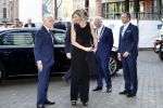 Amsterdam 18 april 2018
 Koning Willem-Alexander en koningin Maxima wonen de premiere bij van Gurre-Lieder in de Nationale Opera & Ballet in de stopera.