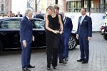 Amsterdam 18 april 2018
 Koning Willem-Alexander en koningin Maxima wonen de premiere bij van Gurre-Lieder in de Nationale Opera & Ballet in de stopera.