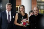 Amsterdam 18 april 2018
 Koning Willem-Alexander en koningin Maxima wonen de premiere bij van Gurre-Lieder in de Nationale Opera & Ballet in de stopera.