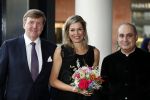 Amsterdam 18 april 2018
 Koning Willem-Alexander en koningin Maxima wonen de premiere bij van Gurre-Lieder in de Nationale Opera & Ballet in de stopera.