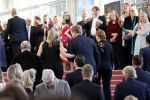 Amsterdam 18 april 2018
 Koning Willem-Alexander en koningin Maxima wonen de premiere bij van Gurre-Lieder in de Nationale Opera & Ballet in de stopera.
