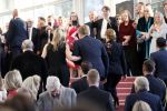 Amsterdam 18 april 2018
 Koning Willem-Alexander en koningin Maxima wonen de premiere bij van Gurre-Lieder in de Nationale Opera & Ballet in de stopera.